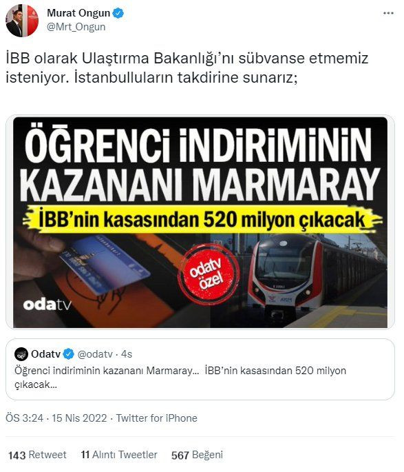 İBB ve Marmaray Twitter'dan atıştı - Sayfa 4