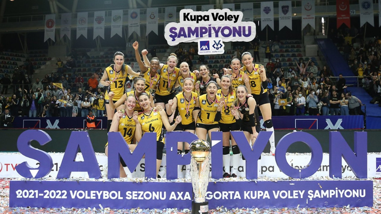 Kupa Voley'de şampiyon VakıfBank