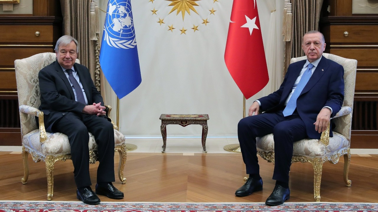 Erdoğan, BM Genel Sekreteri Guterres'le görüştü