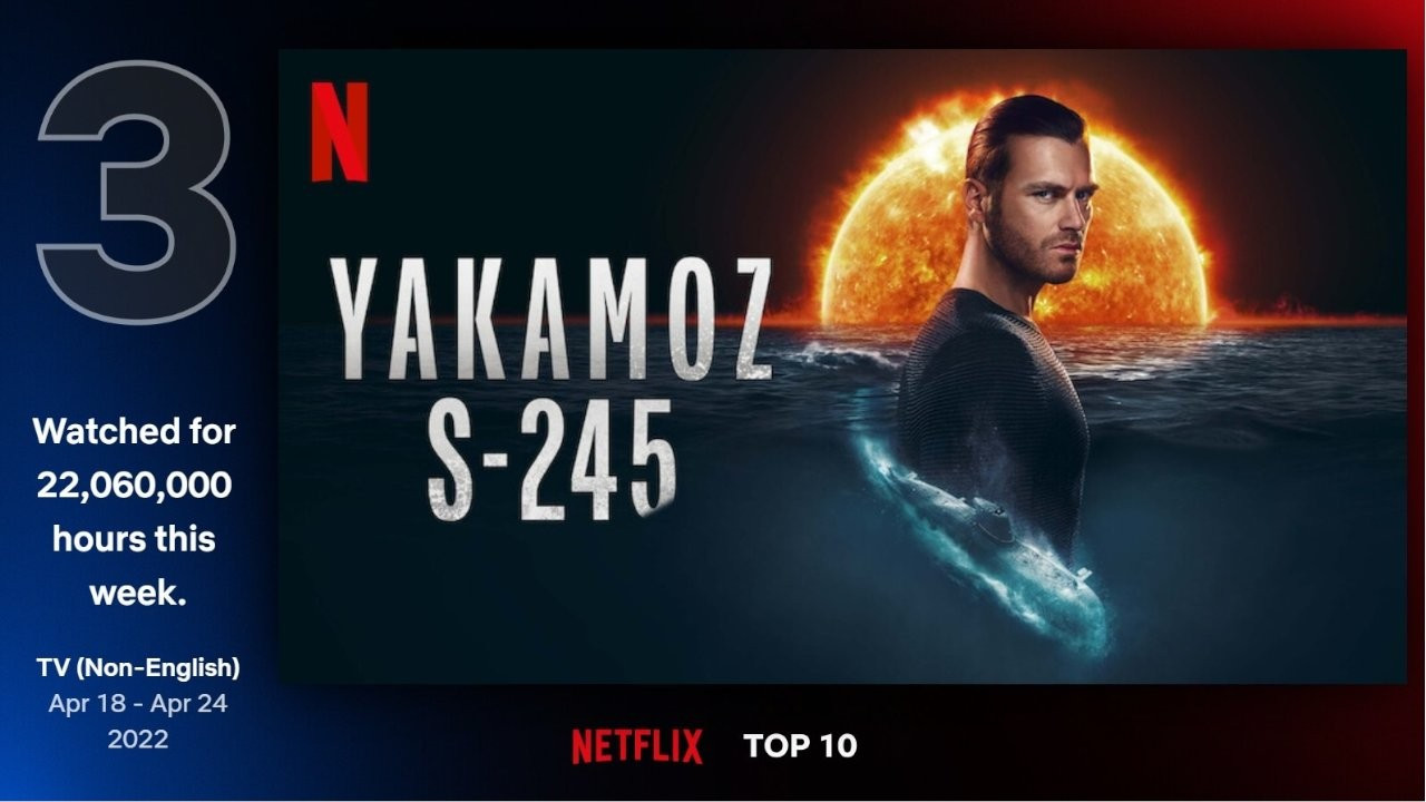 'Yakamoz S-245', Netflix'in en çok izlenen dizilerinin arasına girdi