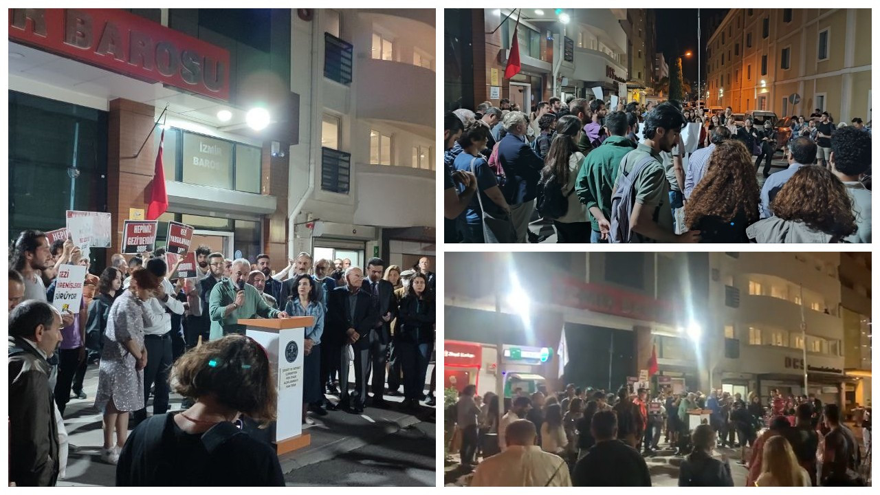İzmir Barosu önünde adalet nöbeti: Gezi umuttur, yargılanamaz