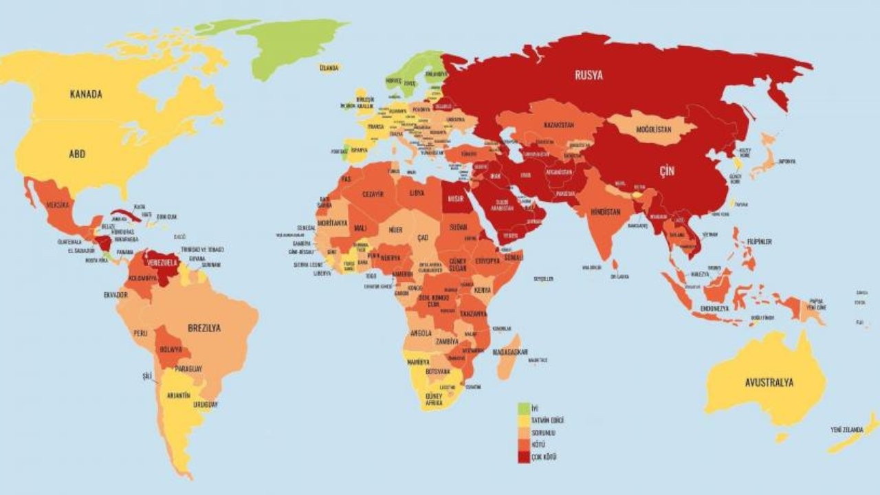RSF Dünya Basın Özgürlüğü Endeksi’nde Türkiye 180 ülke arasında 149. sırada