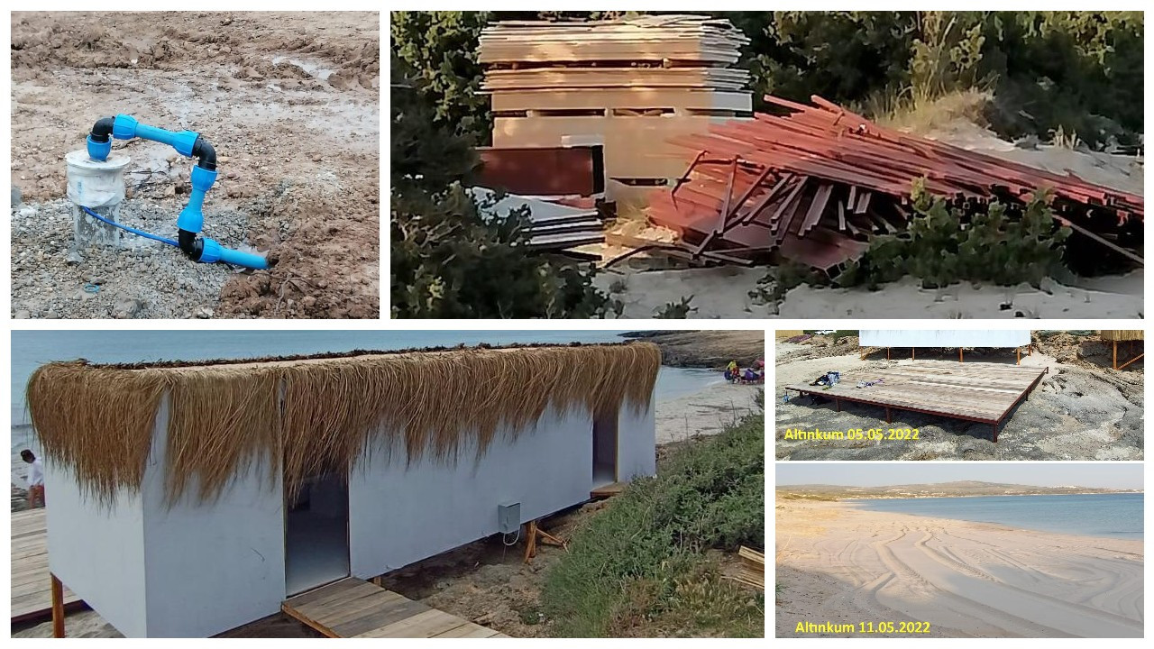 Doğal SİT Alanı Altınkum'da beach-club inşaatı tepkilerle durduruldu