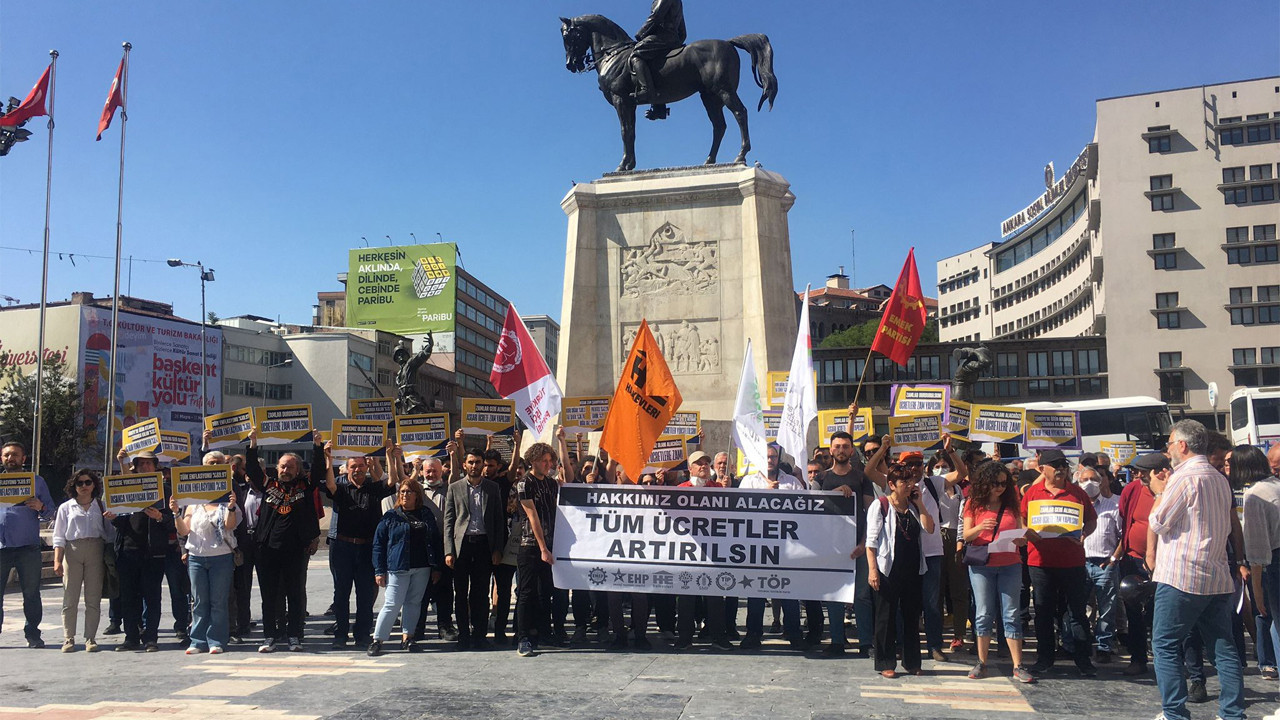 Ankara'da eylem: Zamlara yetişemiyoruz, asgari ücret artırılsın