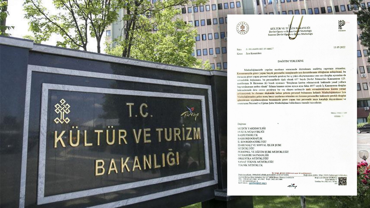 Kültür ve Turizm Bakanlığı'ndan icralık memura disiplin soruşturması