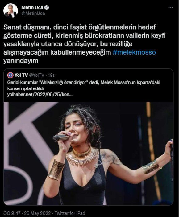 Konseri iptal edilen Melek Mosso'ya destek: Kadın sanatçıları sindiremezsiniz - Sayfa 2