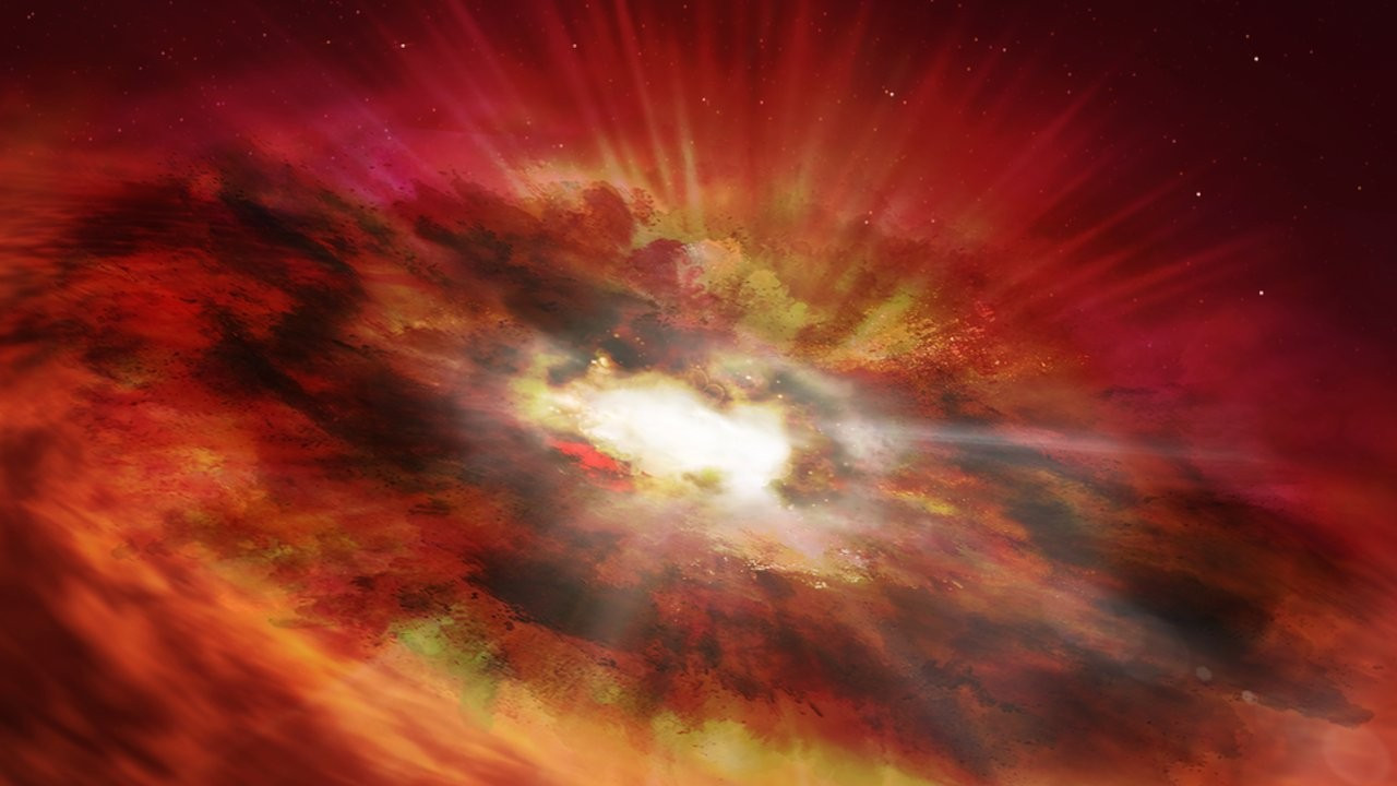 Ölmekte olan galaksilerde süper kütleli kara delikler keşfedildi