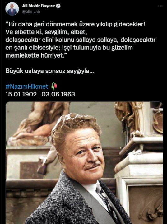 Sanatçı ve siyasetçilerden Nazım Hikmet mesajları: Elbet bitecek güneşe hasret günler... - Sayfa 4