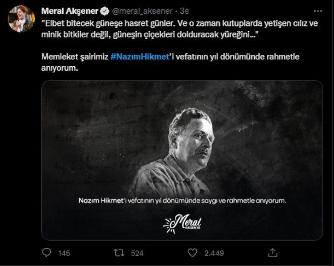 Sanatçı ve siyasetçilerden Nazım Hikmet mesajları: Elbet bitecek güneşe hasret günler... - Sayfa 2