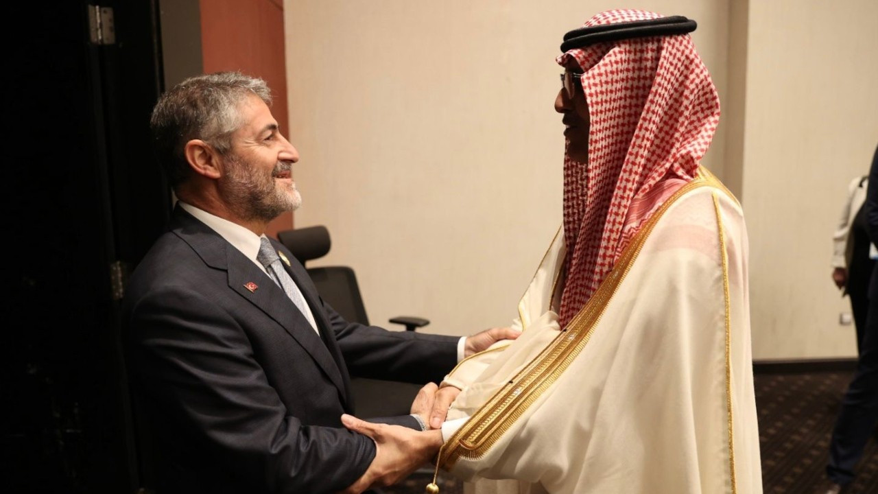 Nureddin Nebati, Suudi Arabistan Maliye Bakanı ile görüştü