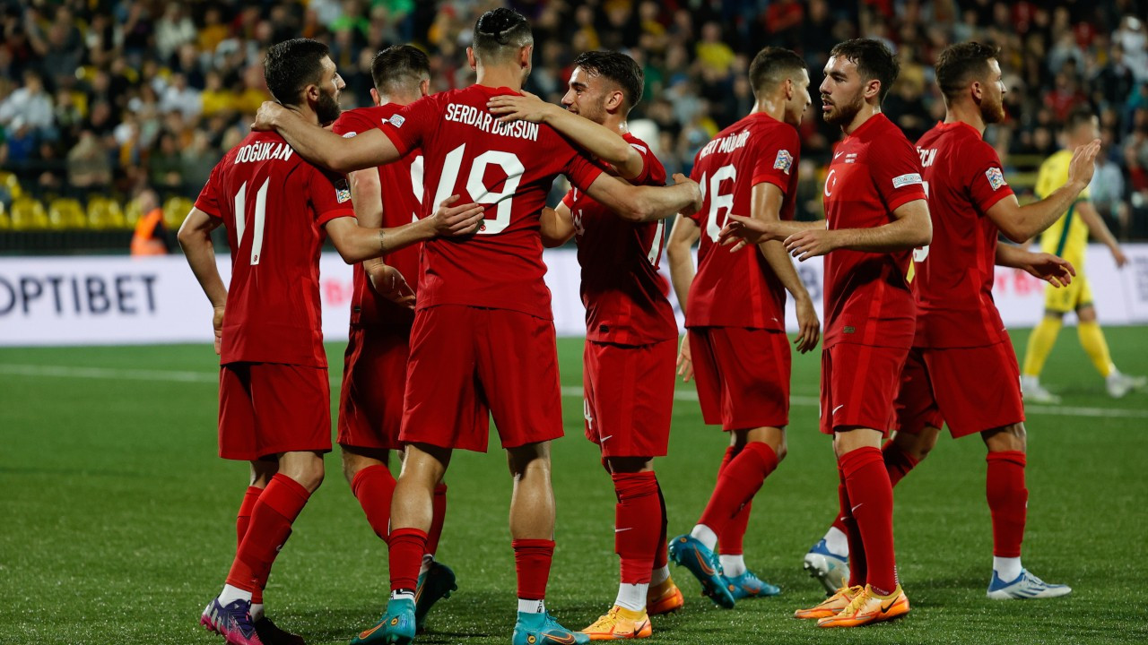 A Milli Takım, Litvanya'da gol oldu yağdı: 6-0