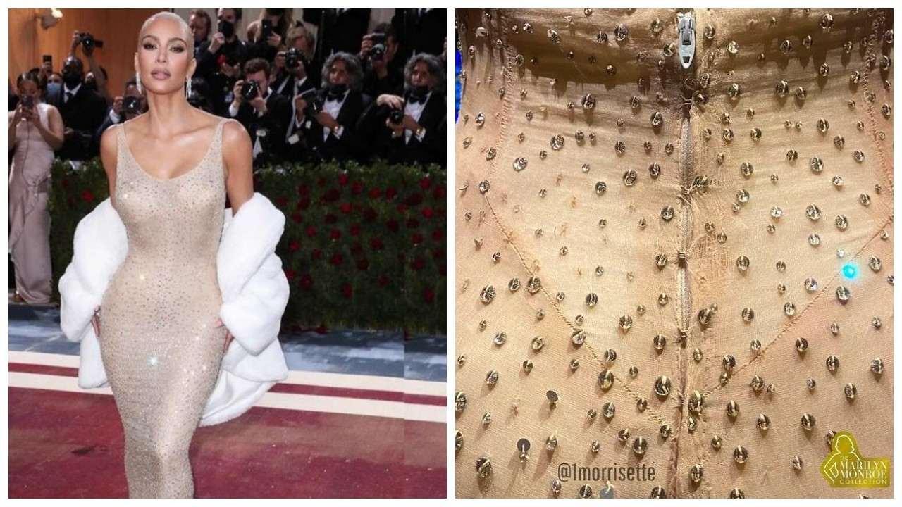 İddia: Kim Kardashian, Marilyn Monroe'nun elbisesine zarar verdi