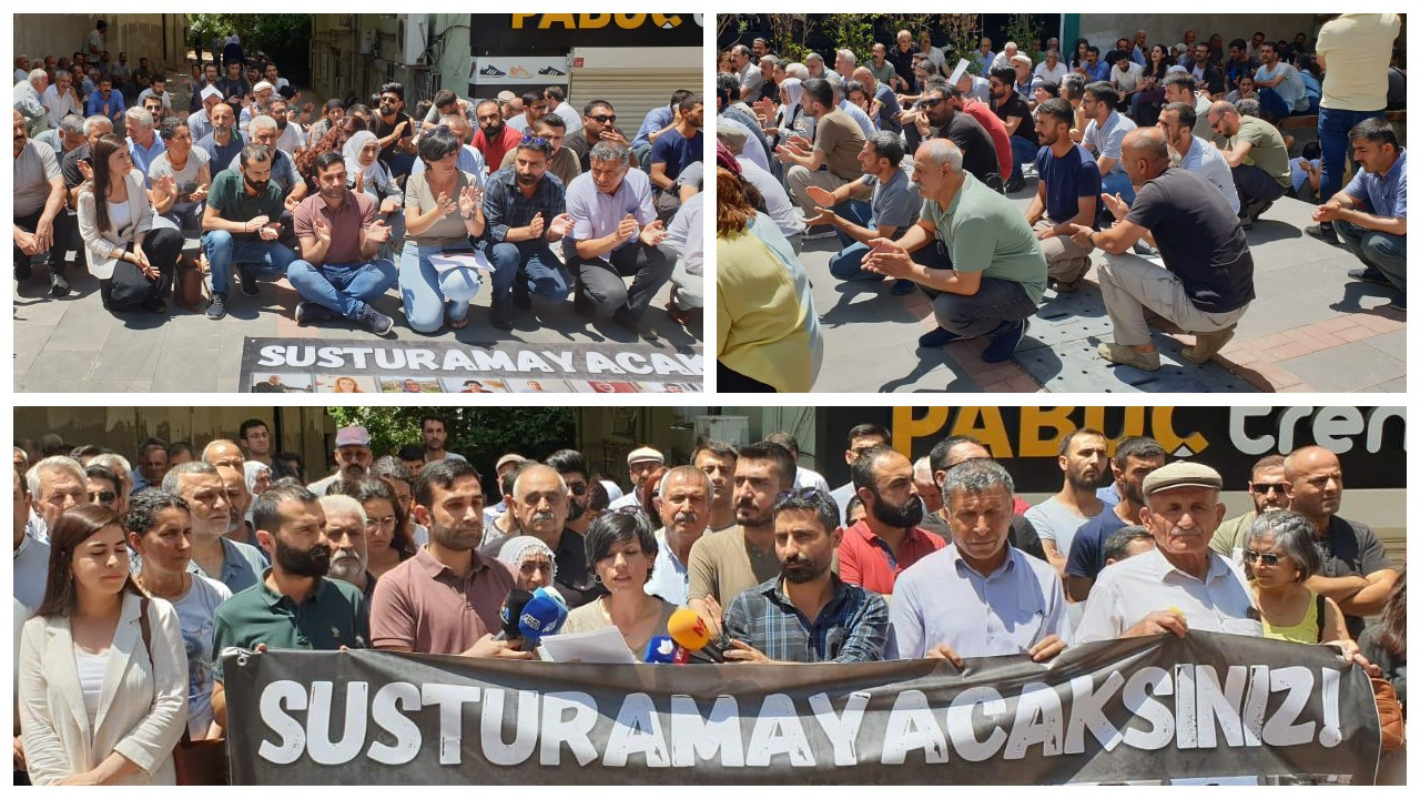 Diyarbakır’da gazetecilerin tutuklanması protesto edildi