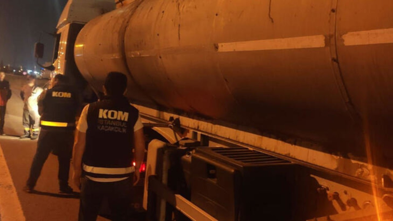 Tuzla’da tanker dorsesinde 12 bin litre kaçak akaryakıt yakalandı