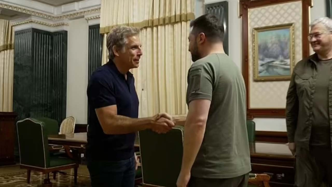 Ben Stiller Kiev'de Zelenskiy'le tanıştı: 'Sen benim kahramanımsın'