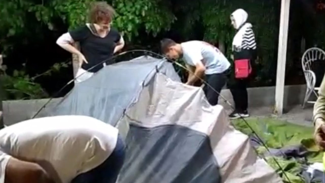 Meclis'e yürüyen TÜM KAMU-DER Gölbaşı’nda çadır kurdu