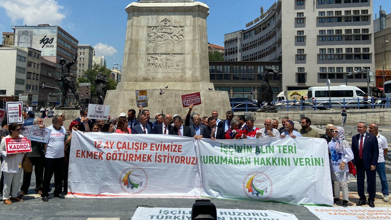 Kamudaki işçiler Ankara’dan seslendi: Taşeron çalışma yasaklansın
