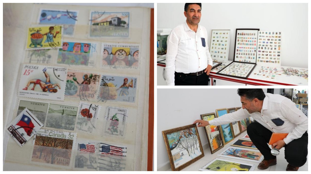 47 yılda 9 bin pul biriktirdi: Osmanlı döneminden kalan pullar