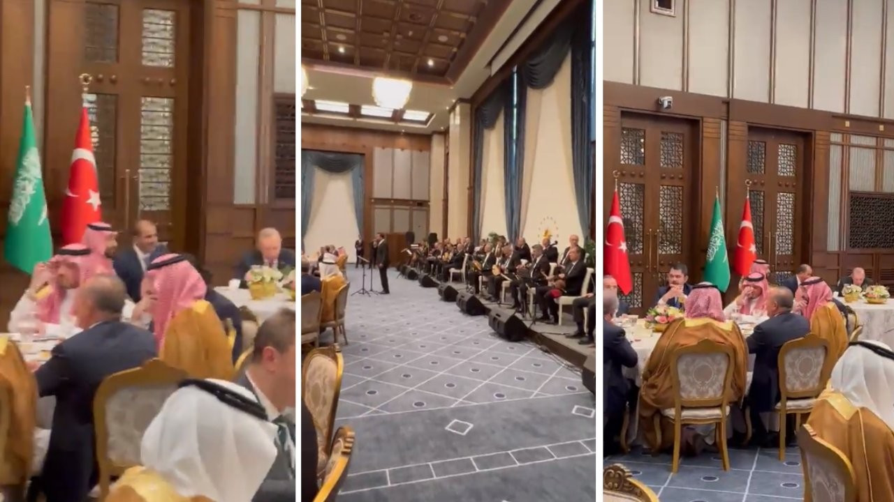 Erdoğan ve Veliaht Prens Muhammed bin Selman'ın yemek görüntüleri paylaşıldı