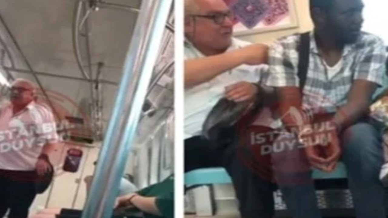 Metroda bir aileye ırkçı saldırıda bulunan zanlı gözaltına alındı