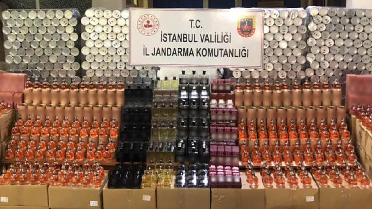 İstanbul'da sahte parfüm operasyonu: 50 bin şişe parfüm ele geçirildi