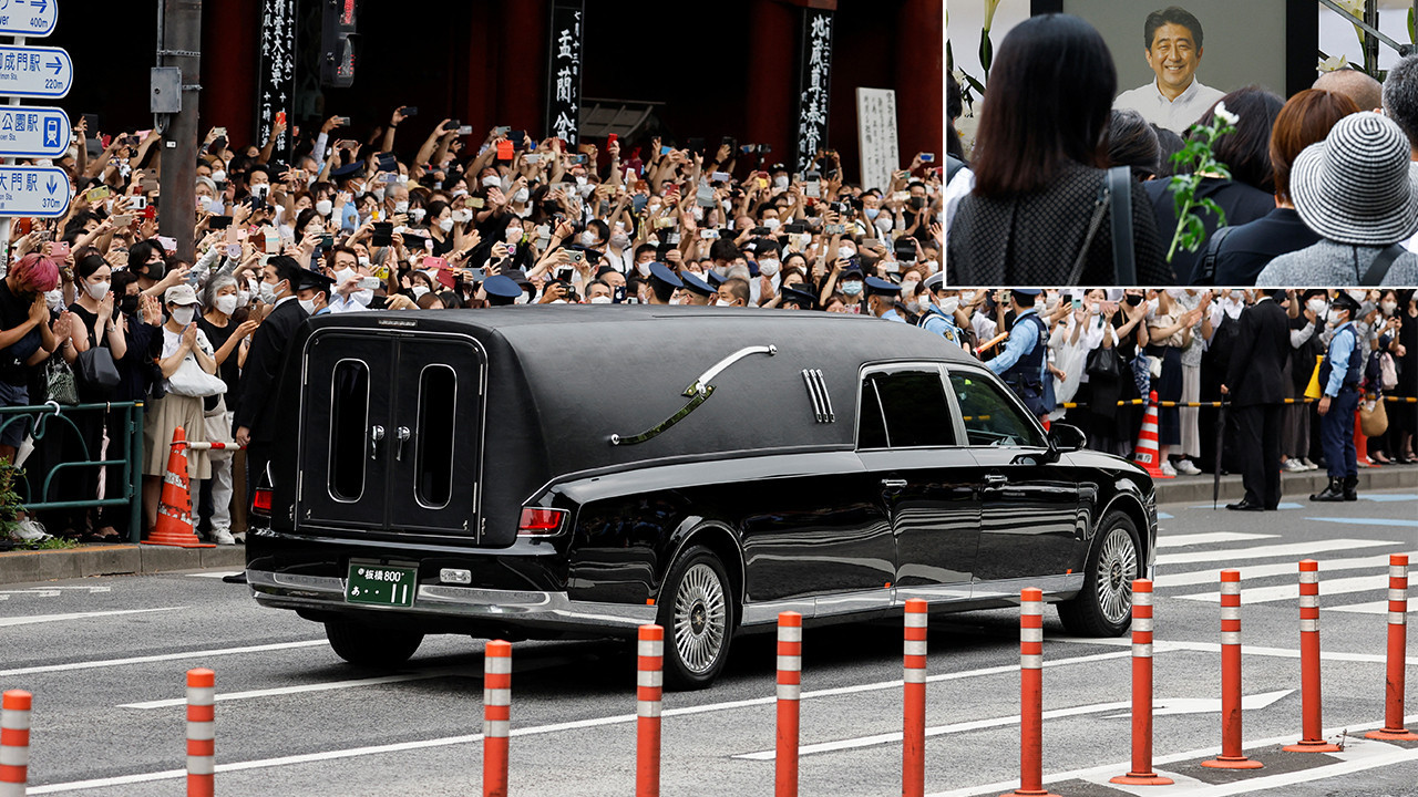 Suikastla öldürülen eski Japonya Başbakanı Şinzo Abe için Tokyo'da cenaze töreni