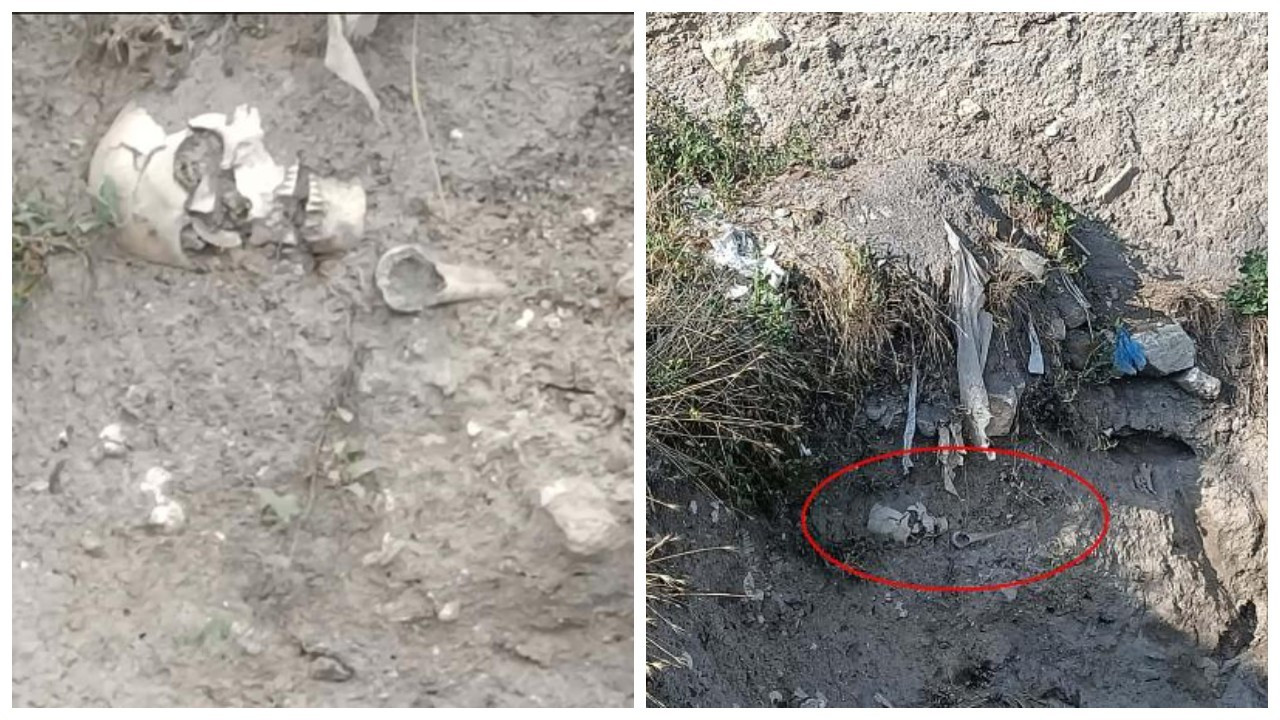 Çankırı'da insan kafatası bulundu