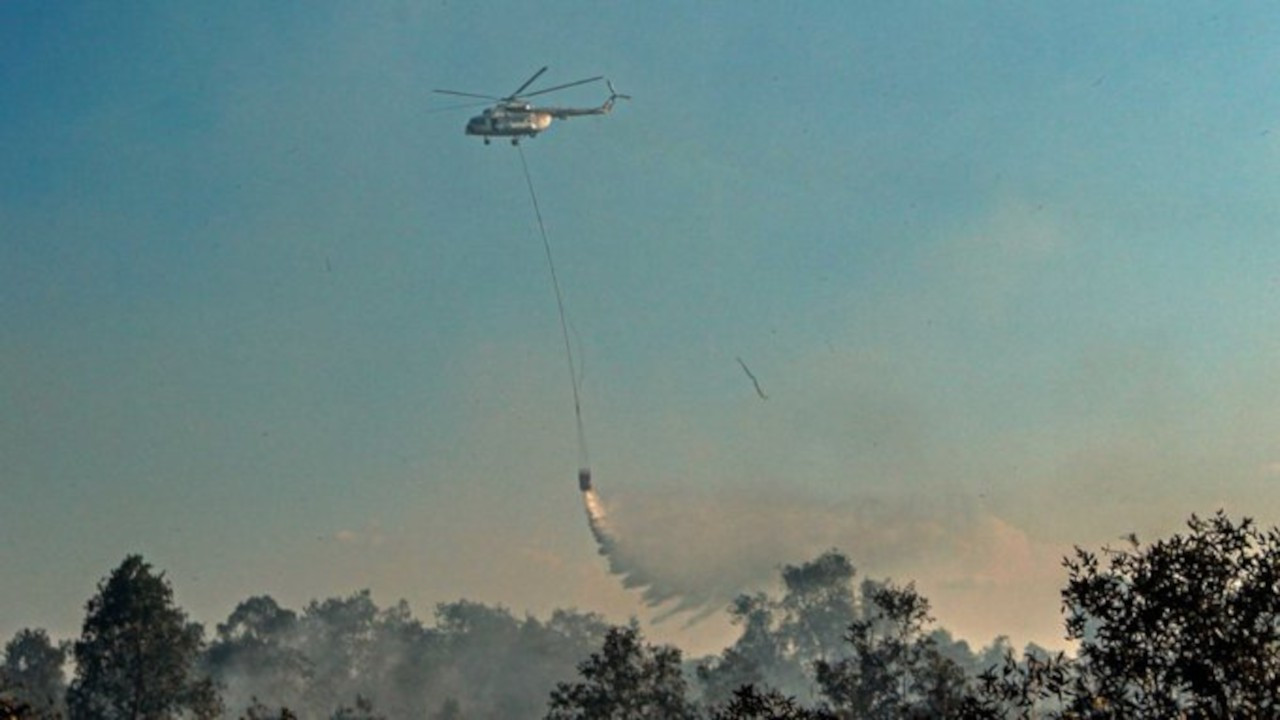 Sisam'da yangın söndürme helikopteri düştü: 2 ölü, 1 kayıp