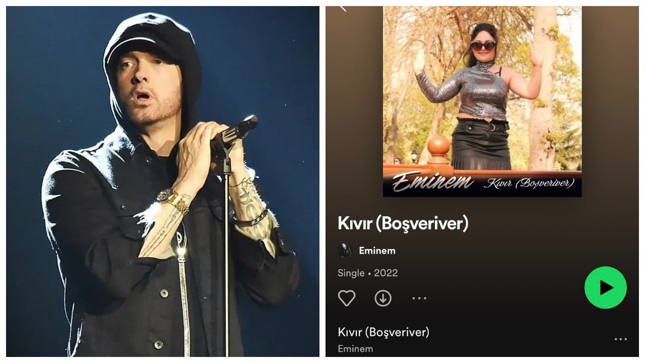 Eminem'in resmi Spotify hesabına 'Kıvır (Boşveriver)' şarkısı yüklendi