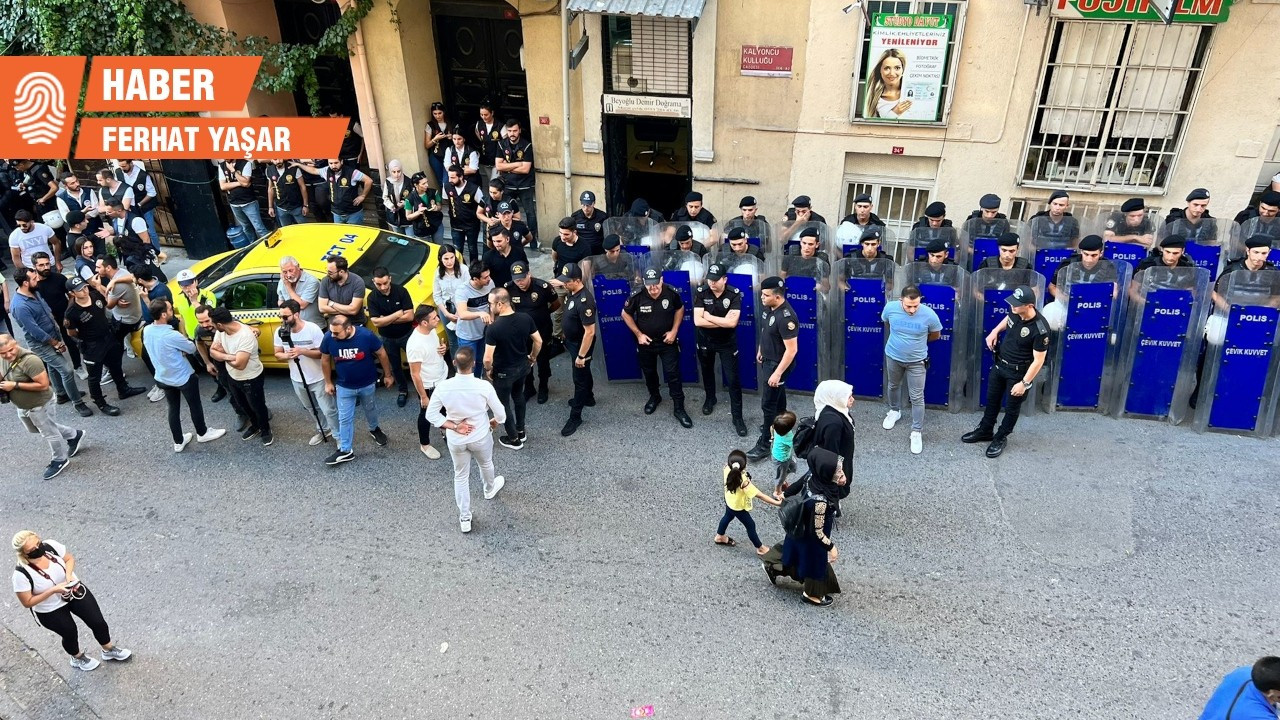 HDP, İstanbul'da polis ablukasında açıklama yaptı