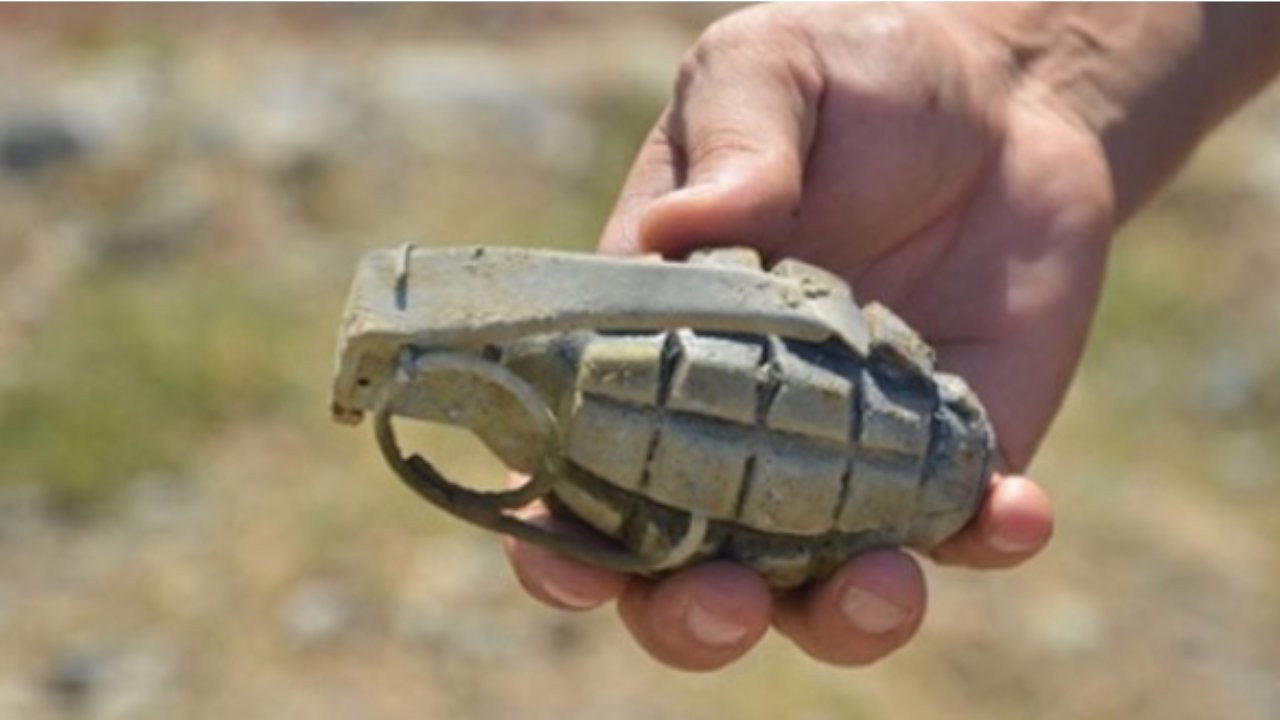 Kocaeli'de patlamamış el bombası bulundu