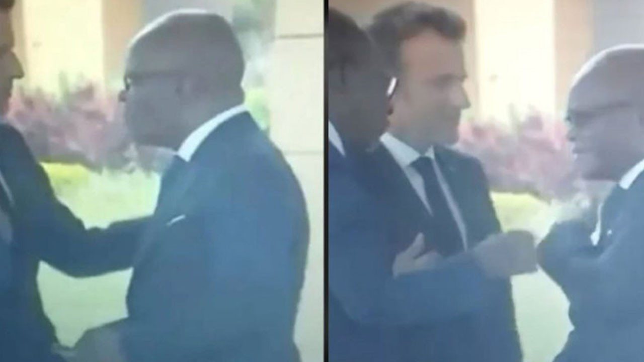 Beninli bakanın Macron'un dokunduğu omzunu silkelemesi gündemde