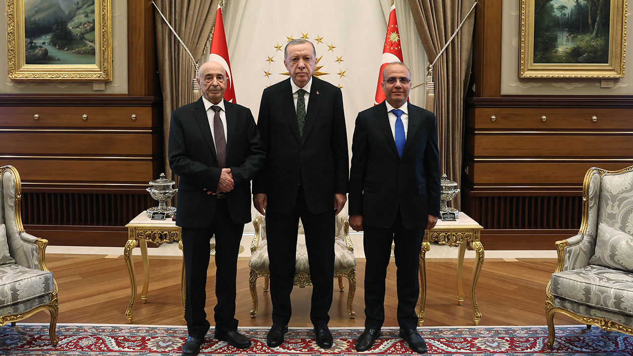 Erdoğan, Libya Temsilciler Meclisi Başkanı Salih'i kabul etti