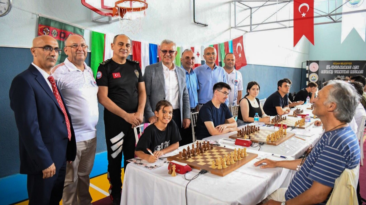 17. Uluslararası Açık Satranç Turnuvası Keşan'da başladı