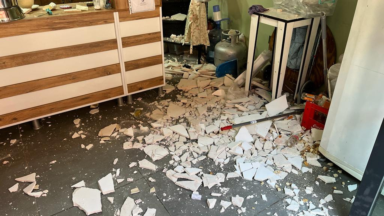 Sinop'ta esnaf çarşısında TOKİ'nin yaptığı tavan çöktü: 1 yaralı