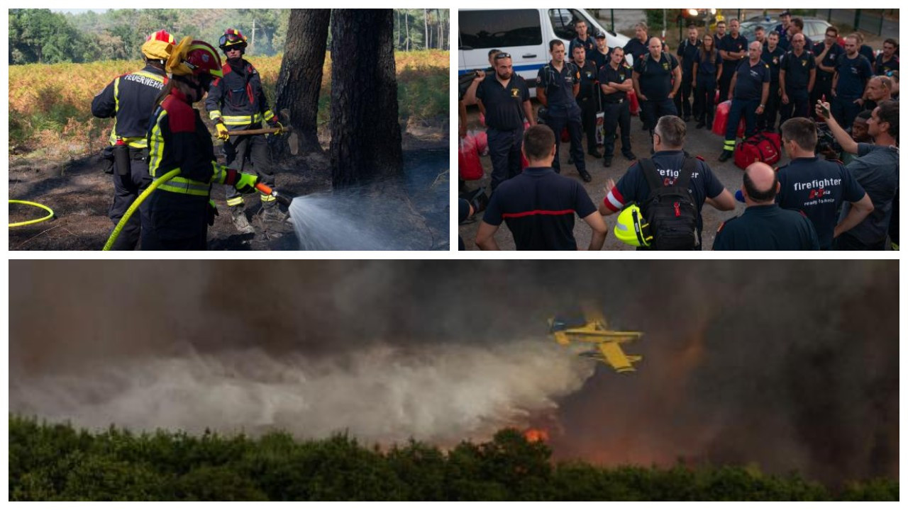 Fransa’nın güneyinde orman yangınlarıyla mücadele sürüyor