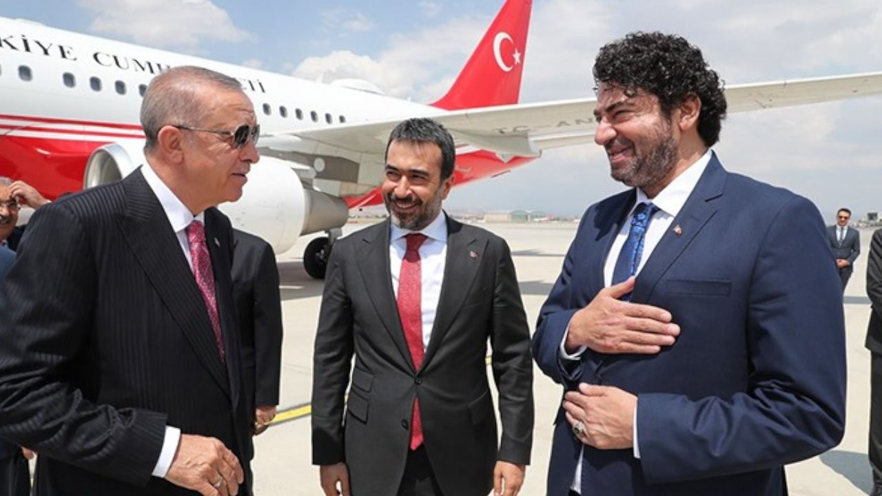 Cumhurbaşkanı Erdoğan'ı havalimanında Hakan Taşıyan karşıladı