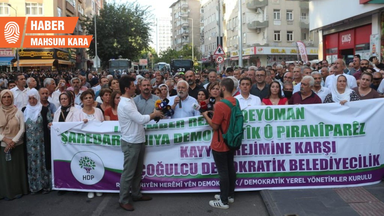 Kayyımlar Diyarbakır’da protesto edildi: İrade hırsızları