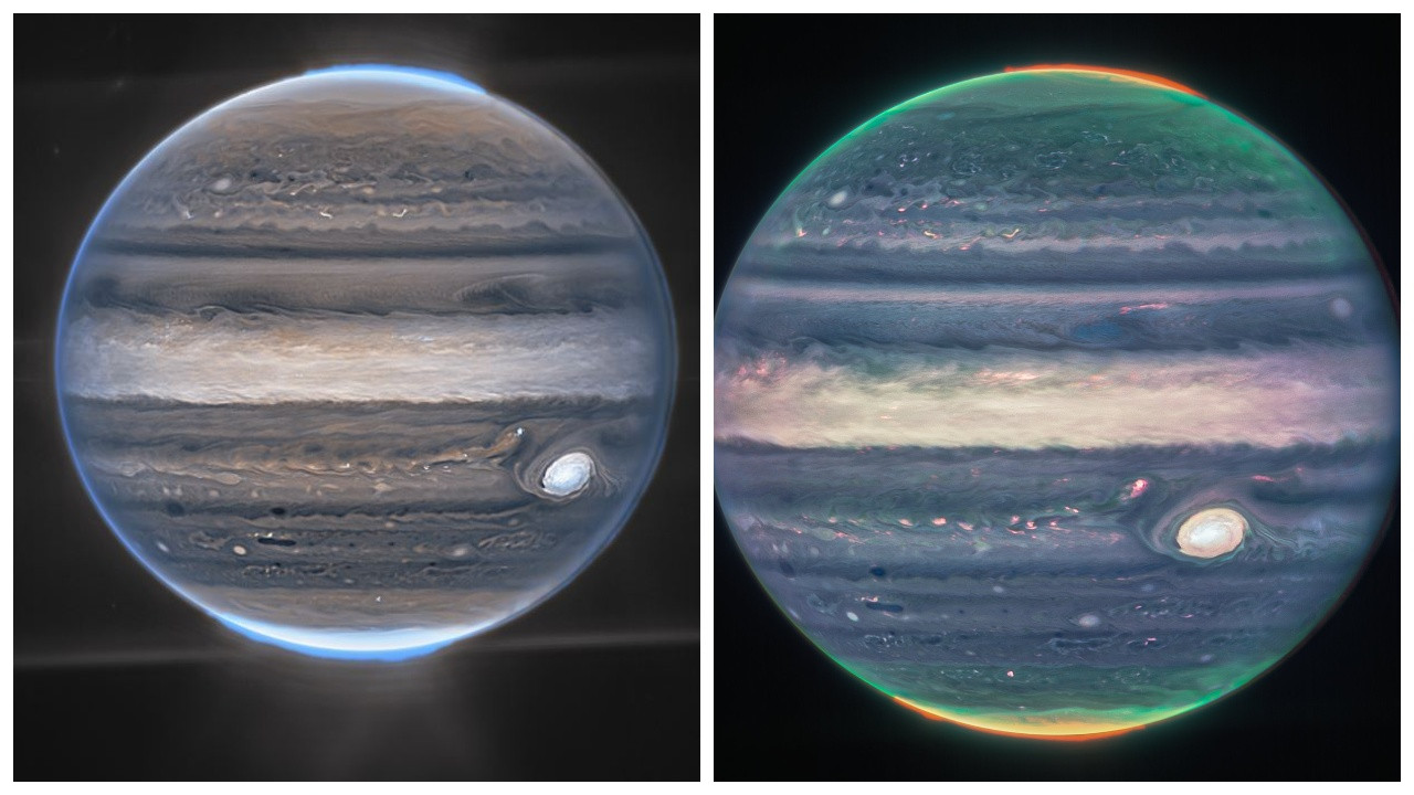NASA, Jüpiter'in iki yeni görüntüsünü yayınladı