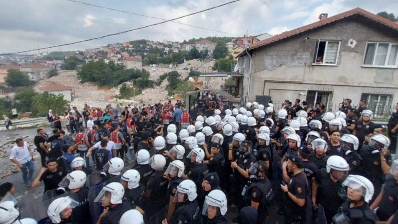 Beykoz Tokatköy'e sabah baskını: Önce polis müdahalesi, sonra yıkım