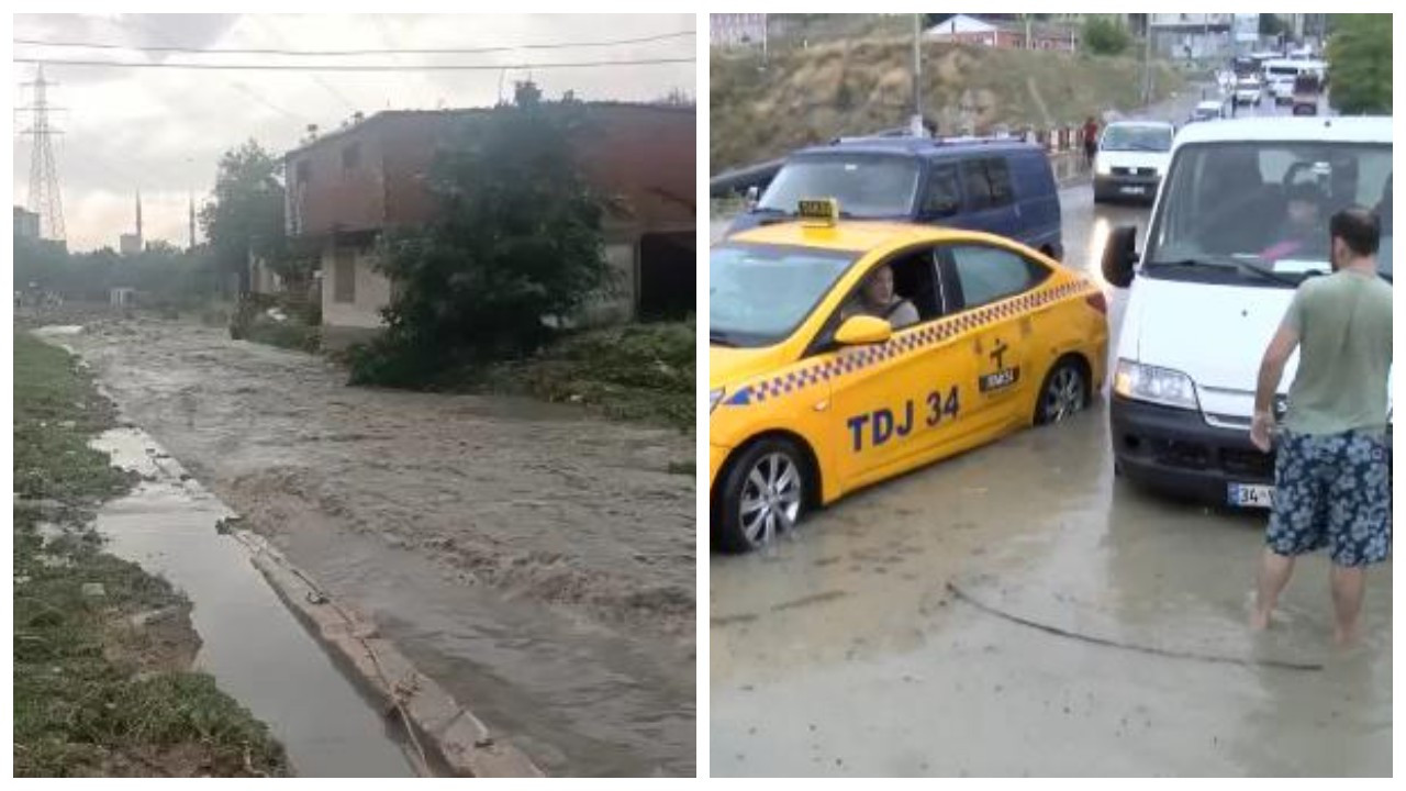 İstanbul'da şiddetli sağanak: Esenyurt'ta su baskınları yaşanıyor
