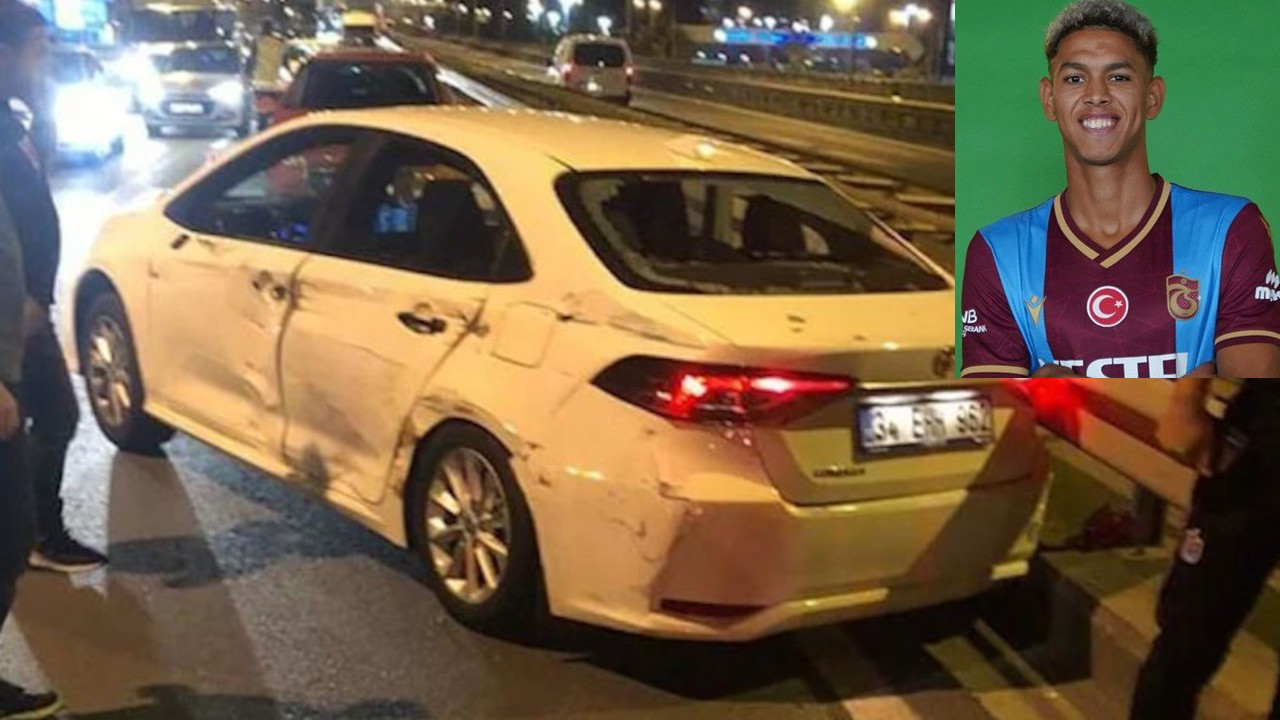 Trabzonsporlu Lahtimi trafik kazası geçirdi