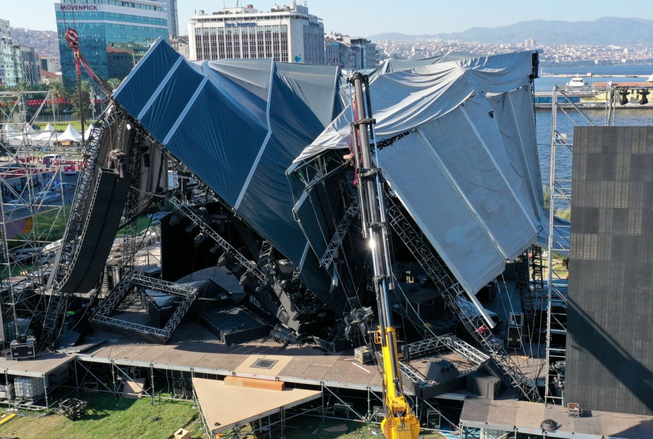 Tarkan konseri platformu yıkıldı: Sahne havadan görüntülendi - Sayfa 2
