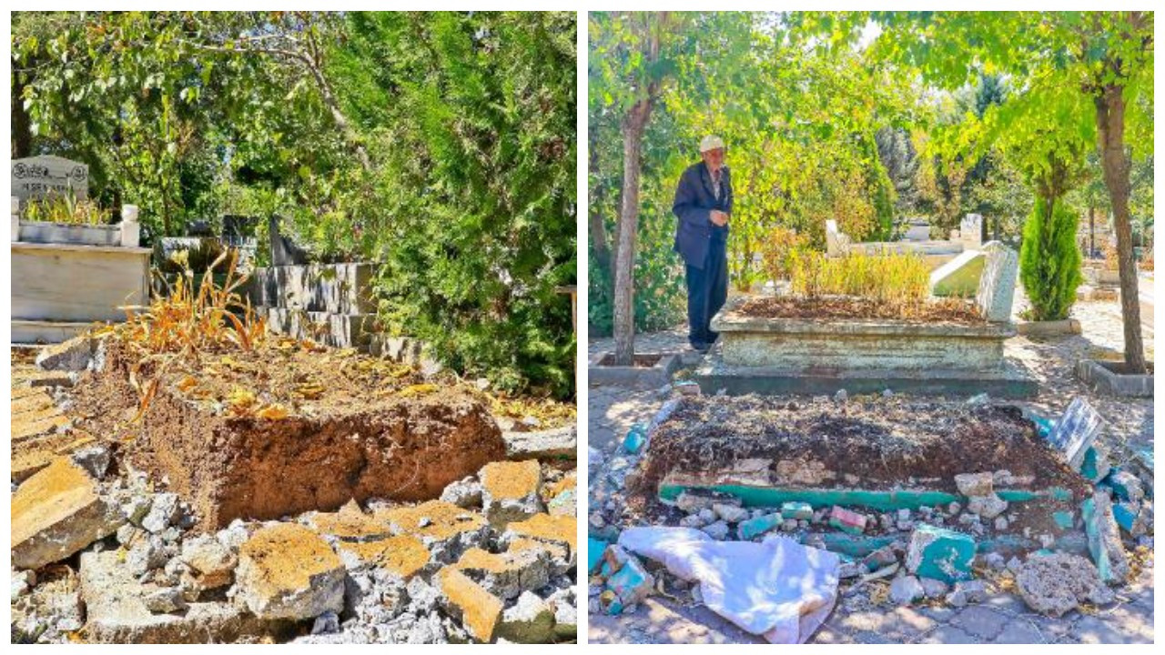 Diyarbakır'daki 10 mezarı tahrip ettiler: Taş taş üstünde kalmadı