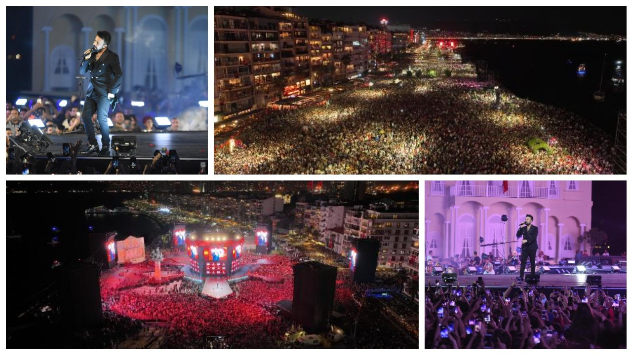Tarkan konseri önce platformu sonra da  İzmir'in tamamını 'yıktı'