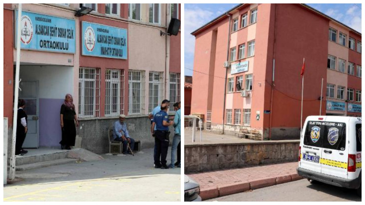 Kayseri'de okula ateş açıldı