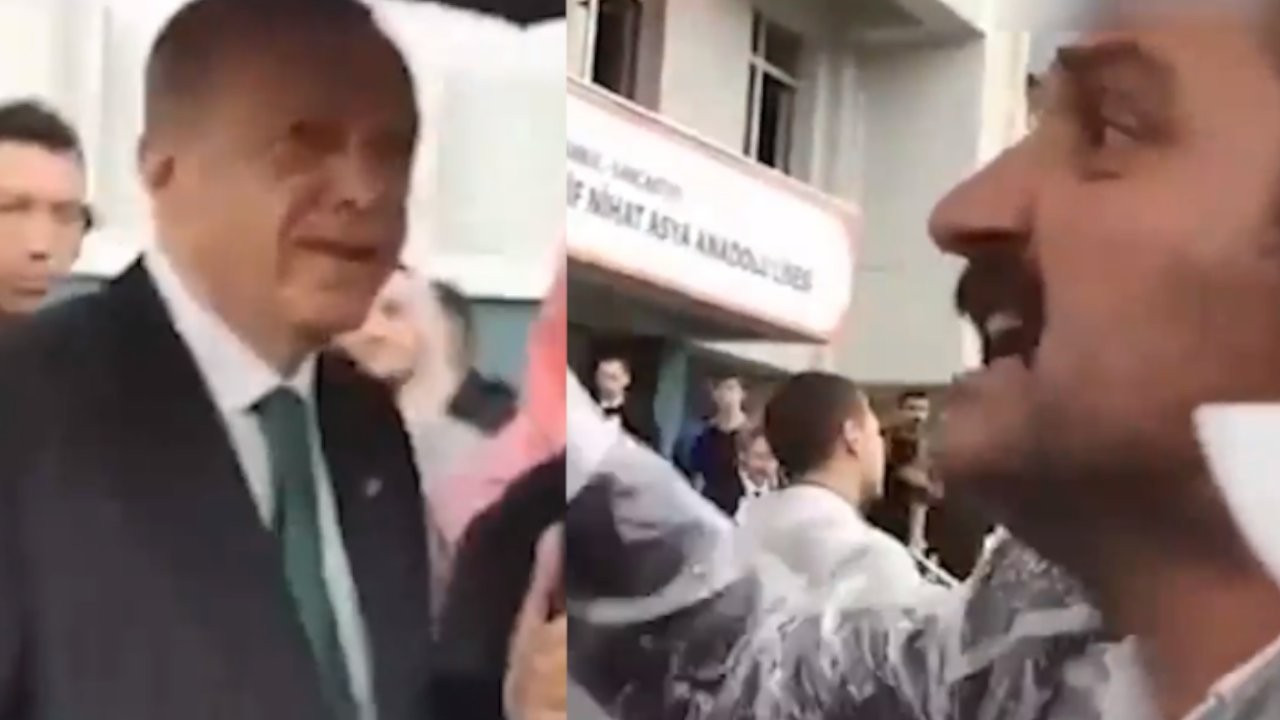 Yanından geçerken bağırmaya başladı, Erdoğan durup izledi