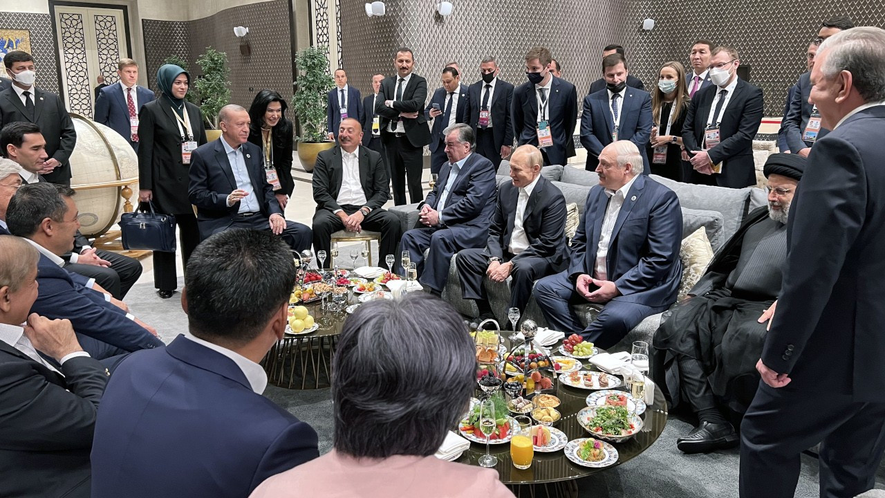 Erdoğan, Semerkant'ta liderlerle buluştu