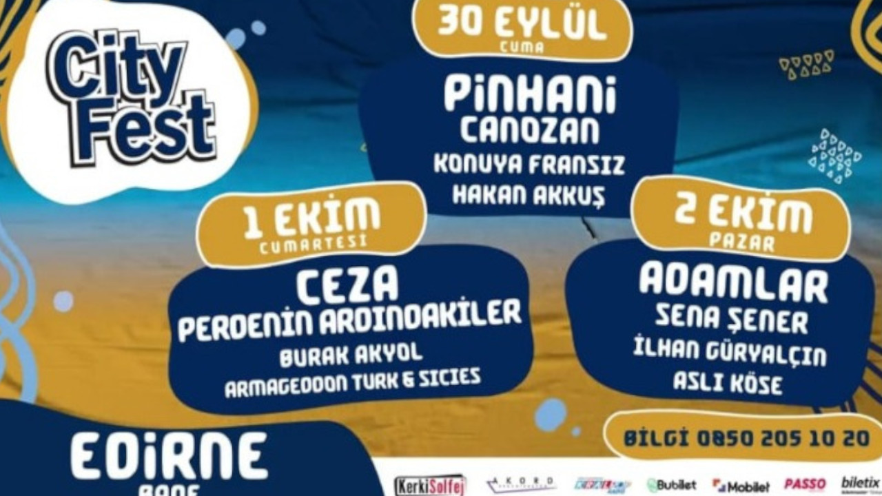 Edirne’deki City Fest ertelendi