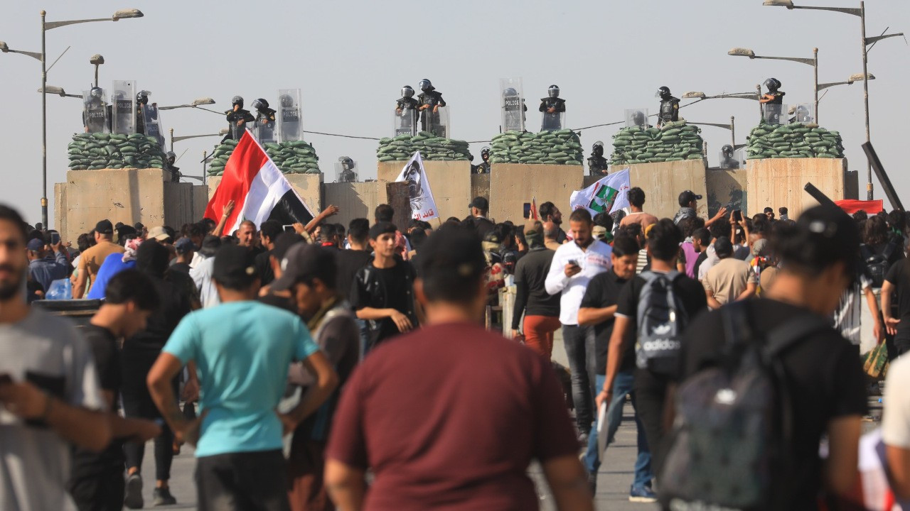 Bağdat’ta '1 Ekim' eylemlerine biber gazlı müdahale